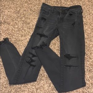 Black American eagle jeggings